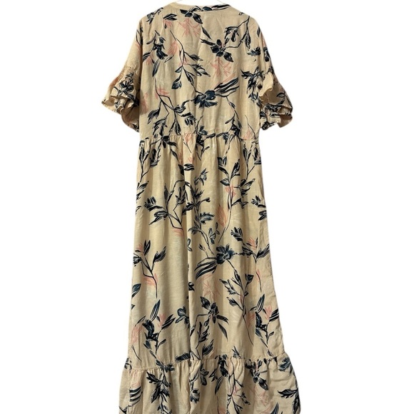 Kaffe Floral Maxi Dress Light Pink Women Size 38 - Picture 7 of 7
